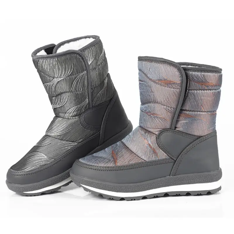 

Children Fabric Snow Boots Boys Girls Winter Outdoor Add Thick Plush Waterproof New Cotton Shoes Kids Non-slip Boots Wholesale