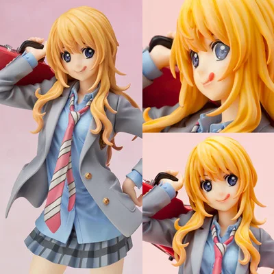 Rima Kousei Miyazono Kaori фигурка Shigatsu wa Kimi no Uso униформа для скрипки 20 см ПВХ Модель