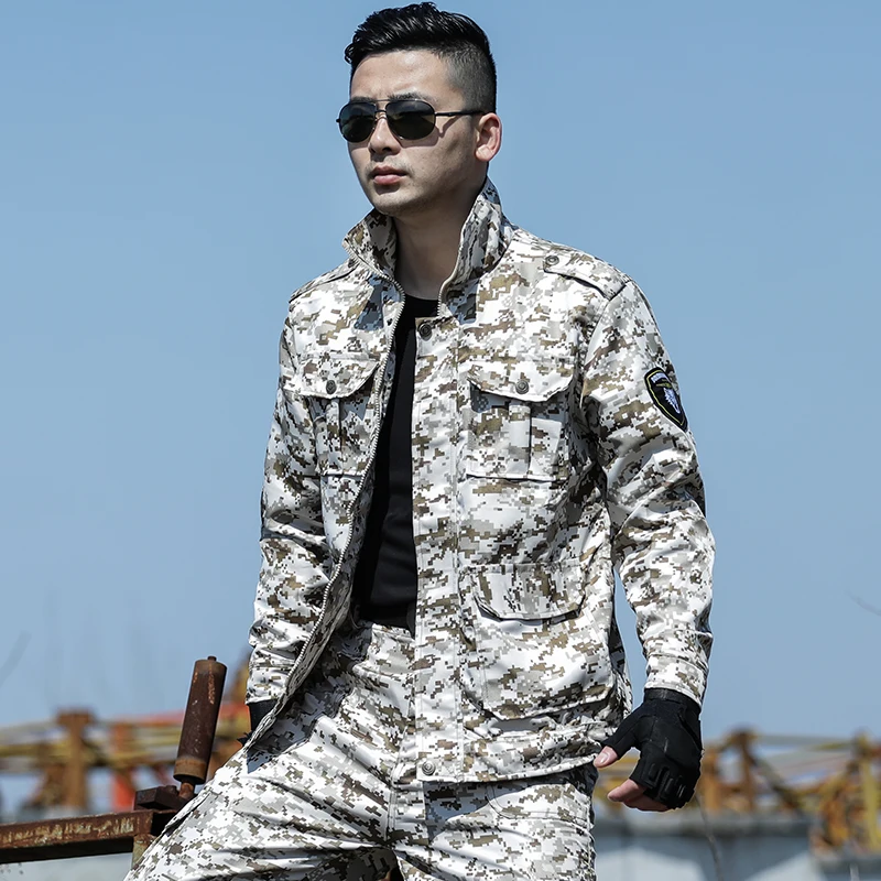 Men's Sets Tactical Camouflage Clothes Military Suit Army Casual Jacket + Pants Working Suit Army Military Tactical Uniforms
