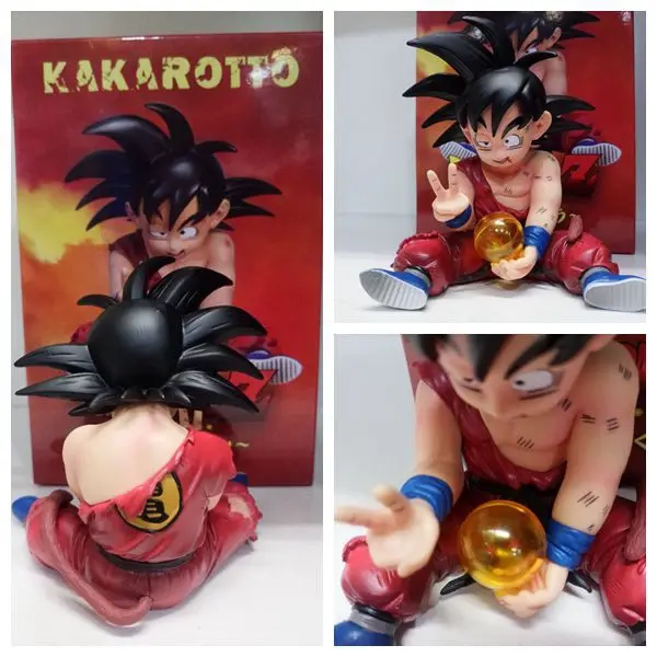Аниме Рисунок 10 см Dragon Ball Z Son Goku Kakarotto Children ver. ПВХ фигурка модель игрушки ребенок