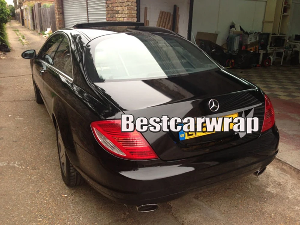 Piano Black Gloss Vinyl Wrap Car Wrap with Air Bubble Free With 3 Layer