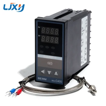 

LJXH Heater Parts REX-C400 Digital PID Temperature Thermostat Controller SSR and Relay Output/K Type Thermocouple