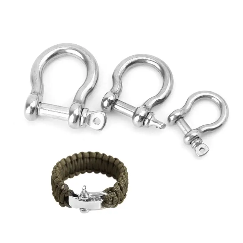 2 pcs عالية الجودة قابل للتعديل في الهواء الطلق بقاء Paracord أساور مرساة تكبل خابور برغي تكبل مشبك