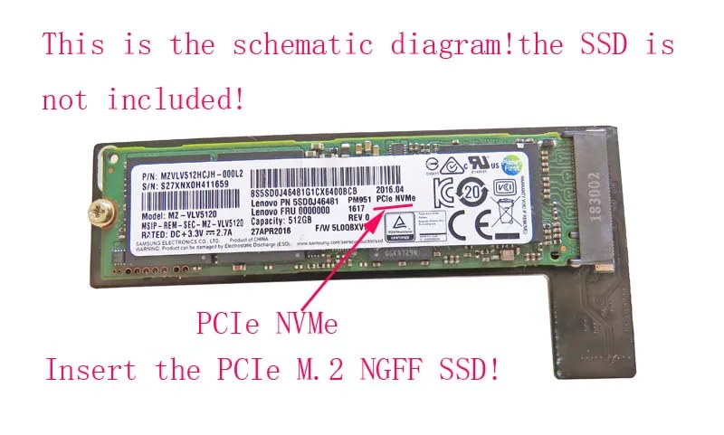 N-A1347 64 Гб 128 ГБ 256 512 1 ТБ NVMe M.2 NGFF PCIe SSD на позднюю Mac mini MEGEN2 MEGEM2 MEGEQ2 адаптера