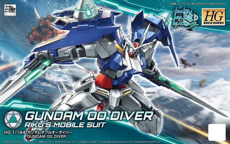 Модель Gundam HG 1/144 Banshee DUILD 00 DIVERS MAGNUM UNICORN Jegan GM DOVEN WOLF Delta Armor Unchained Mobile Suit детские игрушки