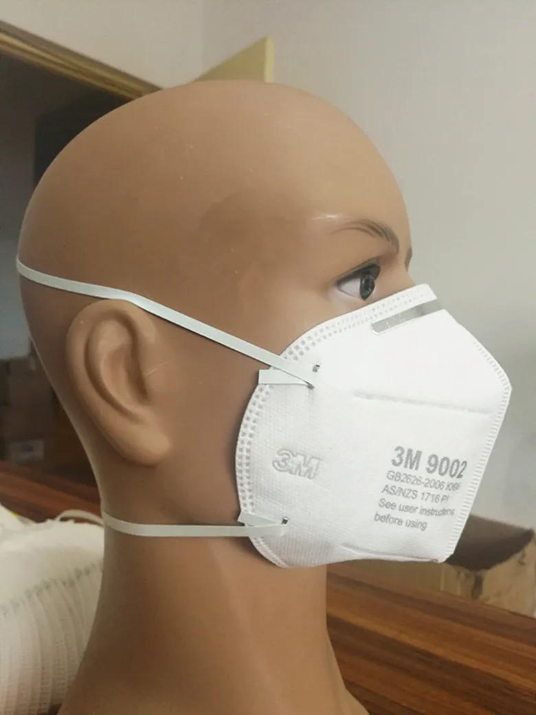 50 шт. 3 м 9002 анти пыли PM 2,5 маска против гриппа нетканый материал маска для взрослых KN90 респиратор
