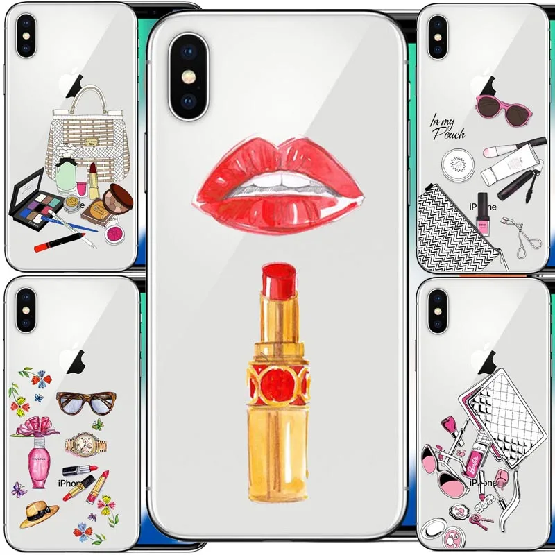Макияж Кисти для глаз основа ногтей парфюмерный Дизайн чехол телефона iphone XS MAX 6 6s