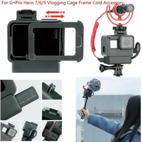 Защитный чехол Ulanzi V2 для GoPro Hero 7 6 5 рамка камеры аксессуары 3B27|Чехлы экшн-камер| |