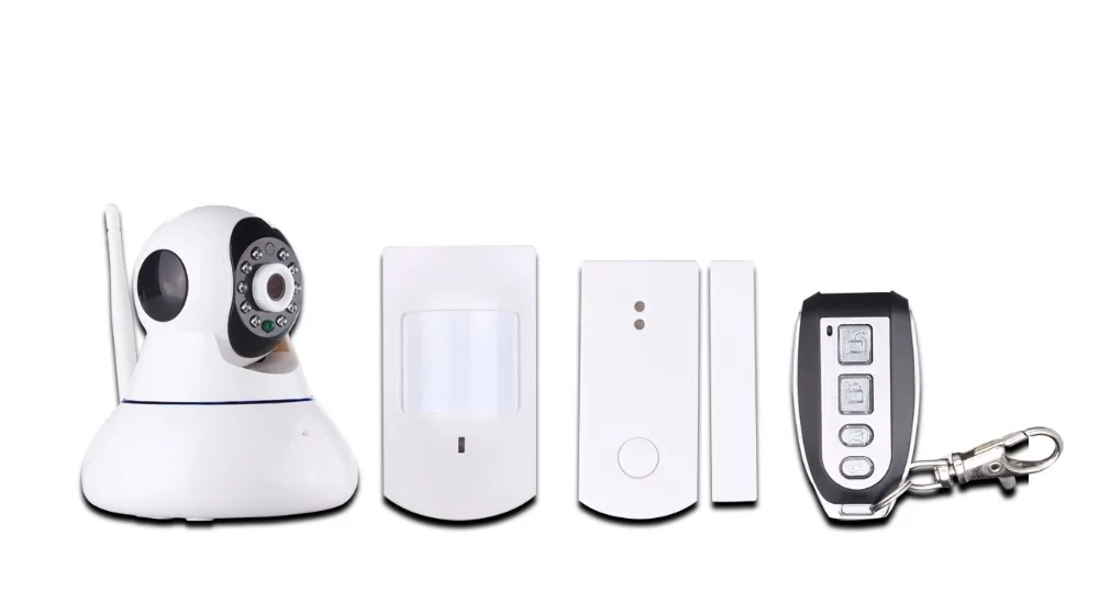 

2016 NEW GSM Alarm & IP Network Camera with Wireless PIR & Door Sensor Alarming Alert System