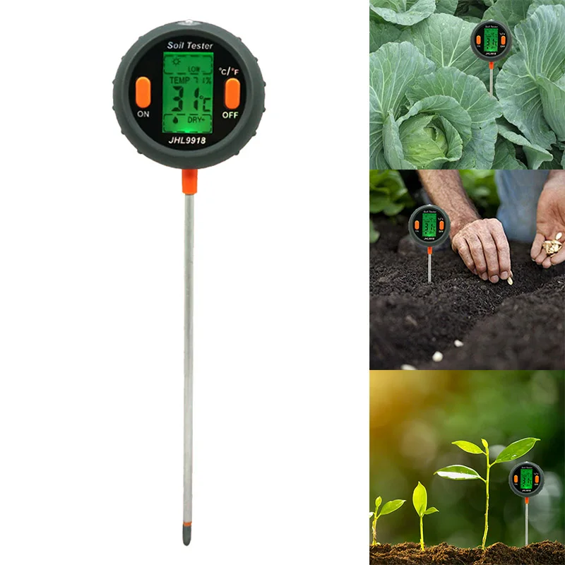 

5-in-1 Soil Tester Moisture Temperature Humidity Light PH Meter for Home and Garden ALI88