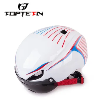 

Rushed Casco Cycling Helmet The New One With A Goggles Forming Helmet Pneumatic Models Mountain Bike Riding With Glasses