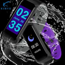 Новейший сенсорный экран на органических Смарт Цвет Экран подходит монитор сердечного ритма Фитнес браслет массаж уведомления умный Браслет IP67 Водонепроницаемый