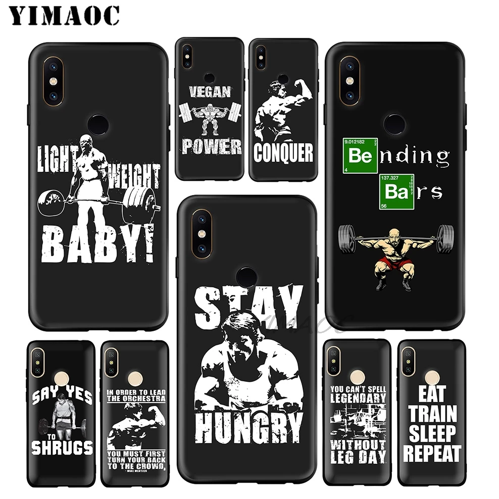 Мягкий чехол Conquer Gym Gain для бодибилдинга Xiaomi Redmi Note 7 6 6A 5 4 4X 4A 5A S2 7A GO K20 Plus Pro |
