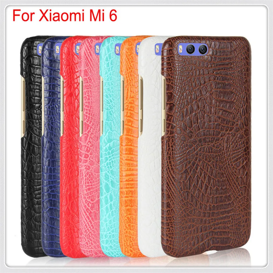 Чехол для Xiaomi Mi 5 5C 5S 6 Роскошный Жесткий чехол из крокодиловой кожи Mi5C Mi5S Mi6 тонкий
