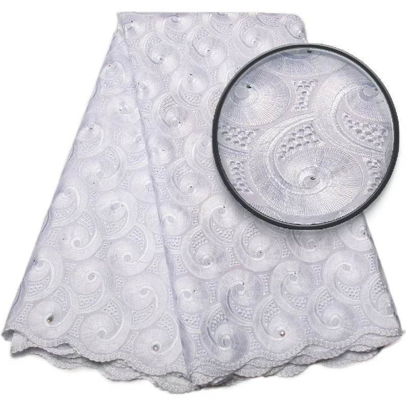 

Latest african swiss voile lace Blue fashion african cotton voile lace fabric high quality Men Dry Voile Lace Materials XZ980B-1