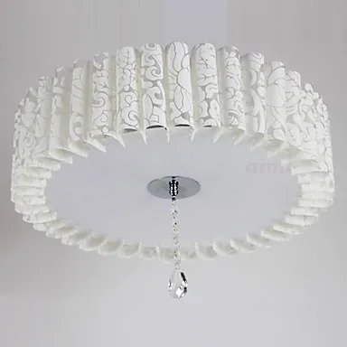 

LED Flush Mount, 3 Light, Country White Acrylic PVC Painting 110-240v Free Shipping