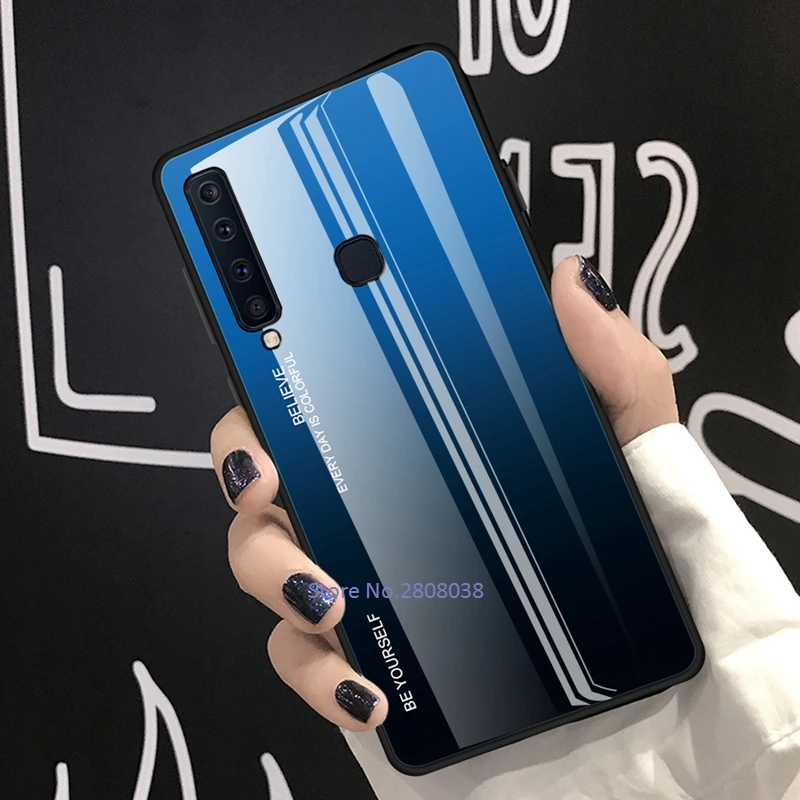 GerTong задняя крышка из закаленного стекла для Samsung Galaxy J4 J6 Plus J8 A9S A7 A6 A8 A9 2018 A5 2017