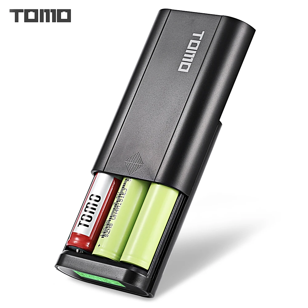 

TOMO T3 DIY Smart Power Bank Battery Charger 3 x 18650 Li-ion Battery Micro USB 8 Pin Dual Input / Output Charger