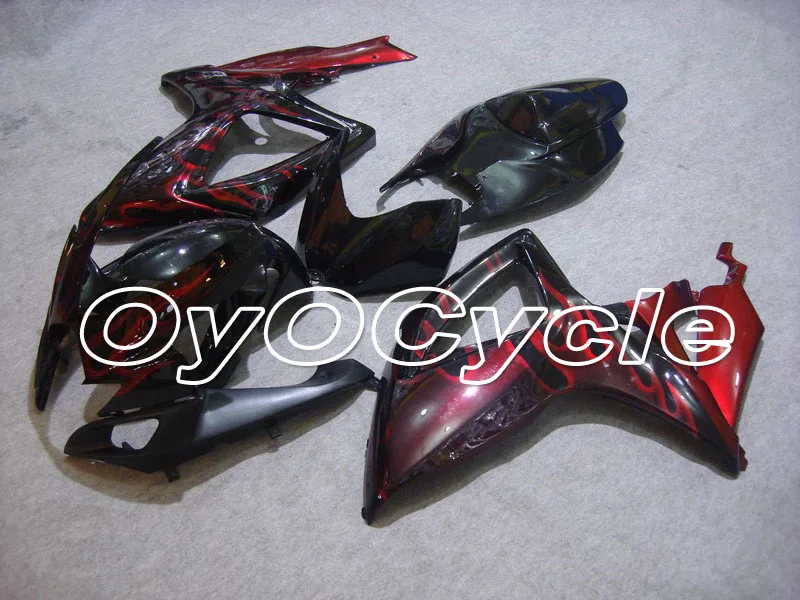 

For 06-07 Suzuki GSXR600 GSXR750 K6 K7 GSXR 600 750 Injection Motorcycle ABS Fairing Bodywork Kit 2006 2007 Black Red