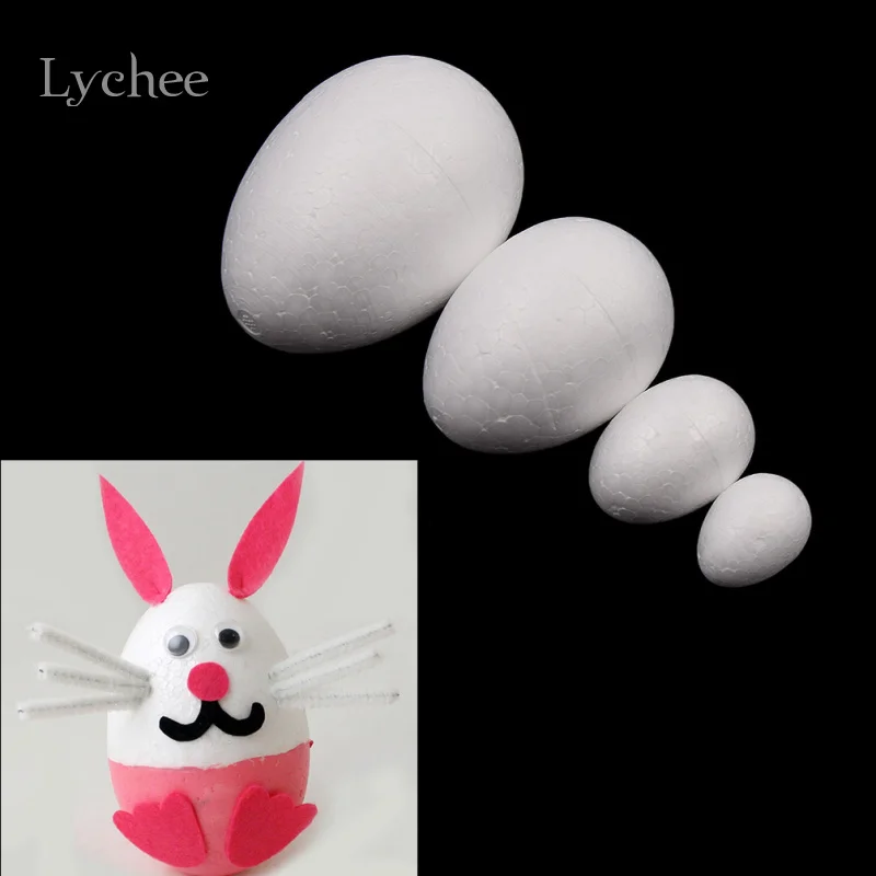 Lychee White Foam Eggs Modelling Polystyrene Styrofoam Foam Egg