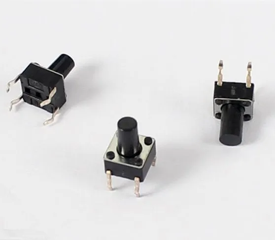 50 шт./лот 6x6x9 мм 4PIN Тактильные Такт Микро Переключатель сенсорная кнопка