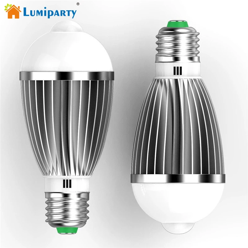 Lumiparty Led PIR Infrared Sensor Motion Light Bulb E27 7W Auto Smart