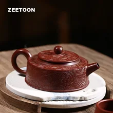 150cc длинные Вэнь Чжоу Пан дракон горшок Аутентичные Исин Чай горшок мастер ручной работы китайский кунг-фу Чай фиолетовый комплект глины чай чайник