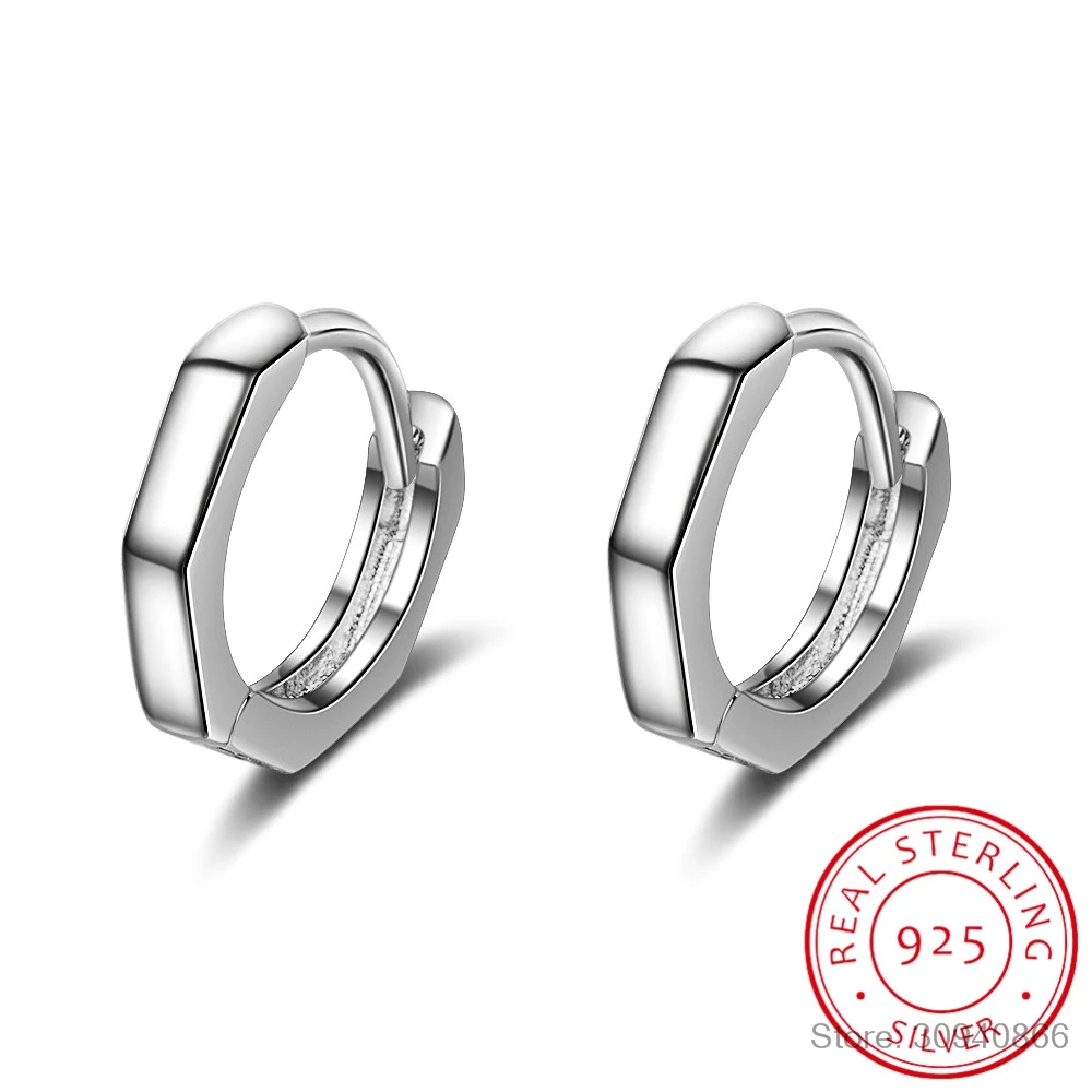 

Simple 925 Sterling Silver Smooth Circle Small Hoop Earring For Baby Kids child Girls Cute Loop Huggies Earring Jewelry