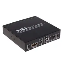 1080P SCART to HDMI Upscaler Video Audio Converter HDTV For XBox EU Plug Upscaler AV PAL NTSC Signal Adapter HD Receiver 3D