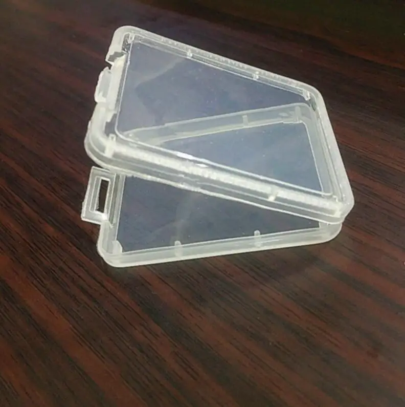 Пластиковый прозрачный портативный практичный небольшой защитный чехол для карт памяти контейнер для карт LX3112