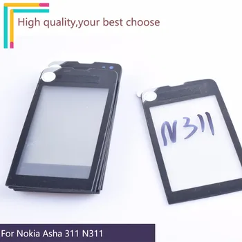 

10Pcs/lot For Nokia Asha 311 N311 Touch Screen Touch Panel Sensor Digitizer Front Glass Outer Lens Touchscreen NO LCD Black