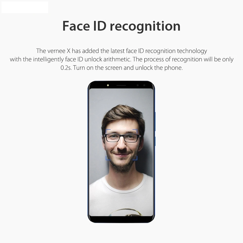 Vernee X 5,99 дюймовый Android 7,1 Face ID смартфон Восьмиядерный 4 Гб+ 64 Гб 6200 мАч S.14