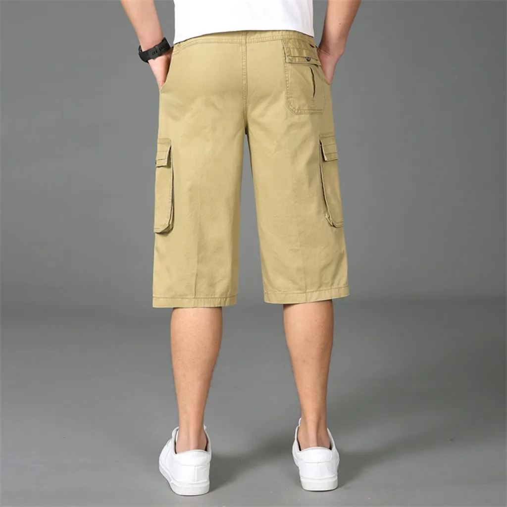 Мужские шорты Карго 2019 одноцветное Летний Лидер продаж хлопок Повседневное мужские короткие штаны брендовая одежда Camo Для мужчин