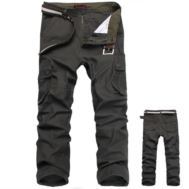 Мужские брюки карго, военные армейские брюки, хлопок, тактические брюки размера плюс 30-44, мужские длинные брюки s