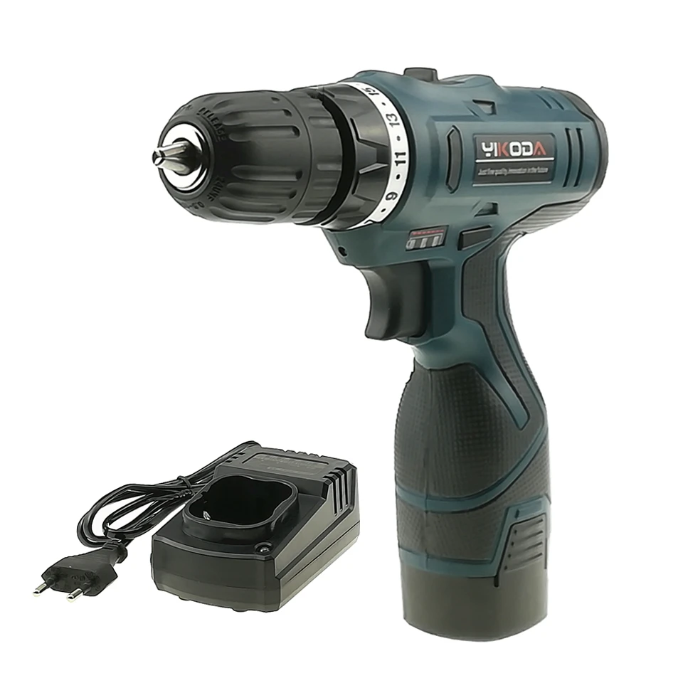 

YIKODA 16.8V Electric Screwdriver Lithium Battery Rechargeable Cordless Driver Drill Multi-function Household Power Tools