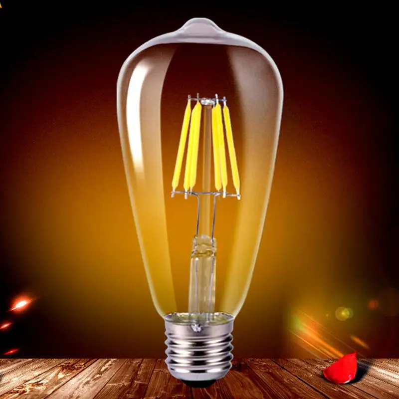 

HobbyLane 2/4/6W 220V E27 Edison LED Bulb Vintage White Light Tungsten Wire Light Bulb for Stage Scene Event General Lighting