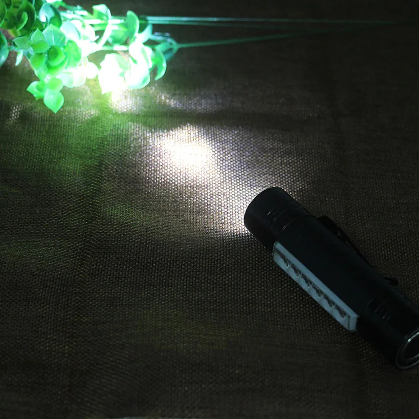 COB светодиодный фонарик супер яркие непромокаемые ручные фонарики Карманный рабочий свет для велосипеда аварийное освещение AAA B