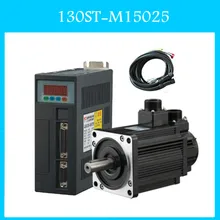 130ST-M15025 220 V 3.8KW AC Серводвигатель 3800 W 2500 RPM 15N. M. Single-фаза привода переменного тока с постоянным магнитом Согласующий драйвер AASD-50A