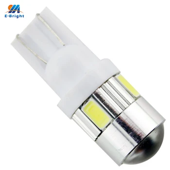 

Car Styling!! 300X T10 194 168 W5W 5730 6 SMD 6 LED With Lens LED Light Bulb White Clearance Lights 12V 180LM Super Bright