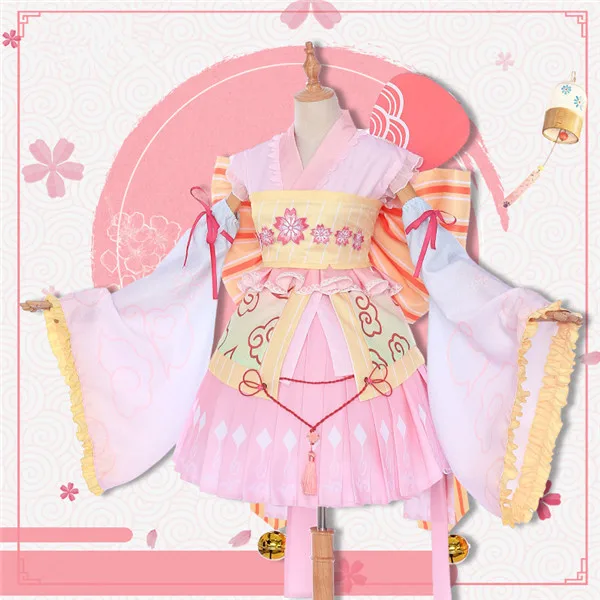 Cardcaptor Sakura кимоно Сакура Томойо Daidouji морской принцесса Лолита кимоно для костюмированной вечеринки; женские модельные игрушки для подарок на год