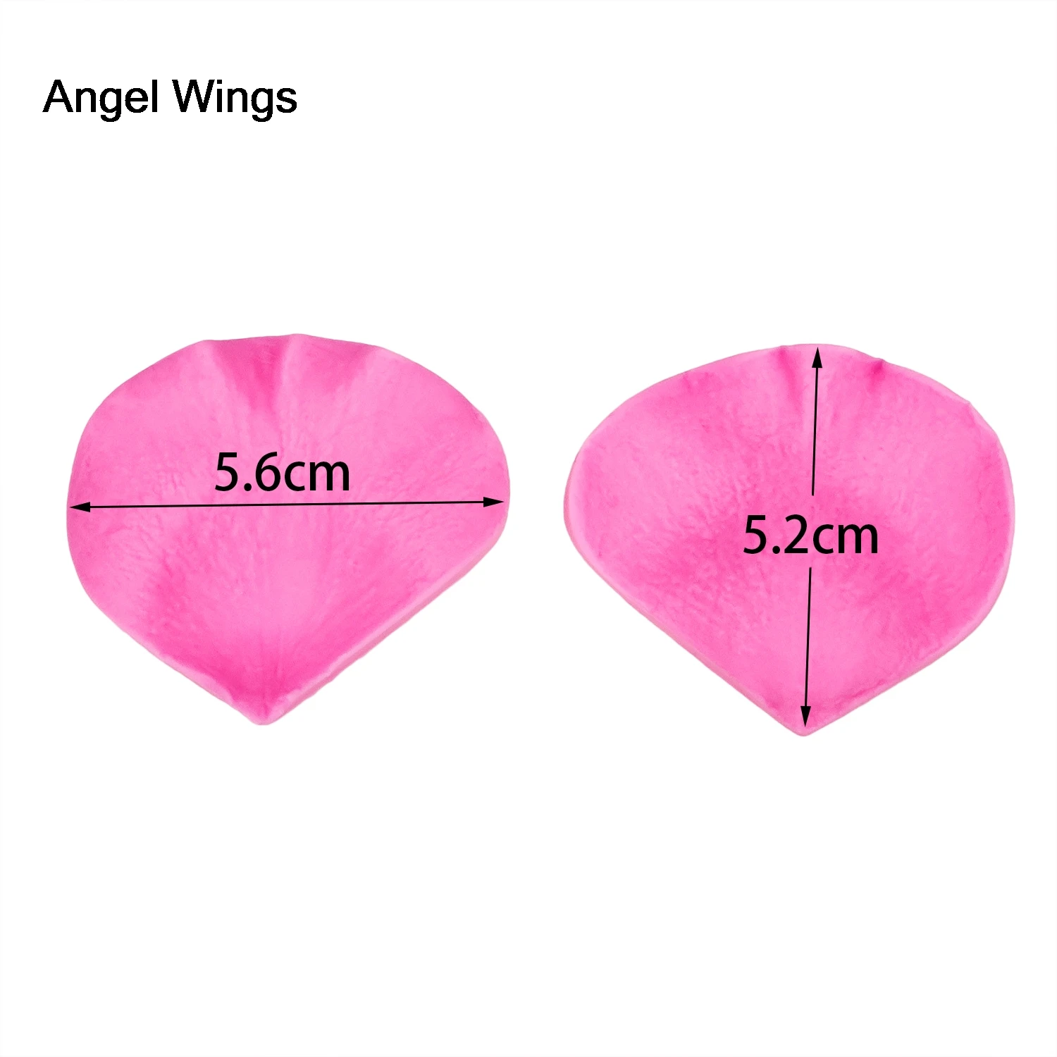 Angel Wings Food grade 3D силиконовая форма для помадки торта тиснение в виде лепестков розы