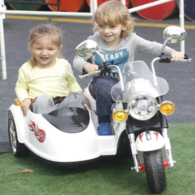 

Children Electric Motor A 3-8 Year Old Baby Driver Take Two Babies Safe and Comfortable Easy to Carry Three wheeled motorcycle