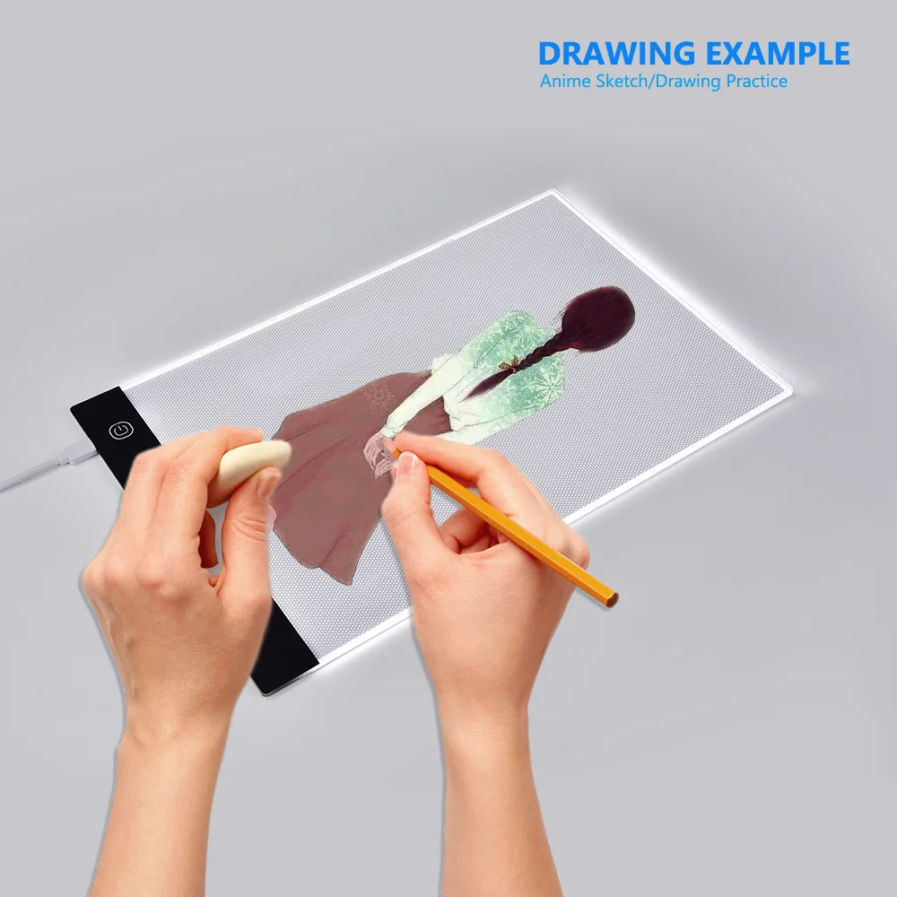 

A4 Digital Drawing Graphic Tablet LED Light Box Tracing Copy Board Painting Writing Table Three-Level Dimming