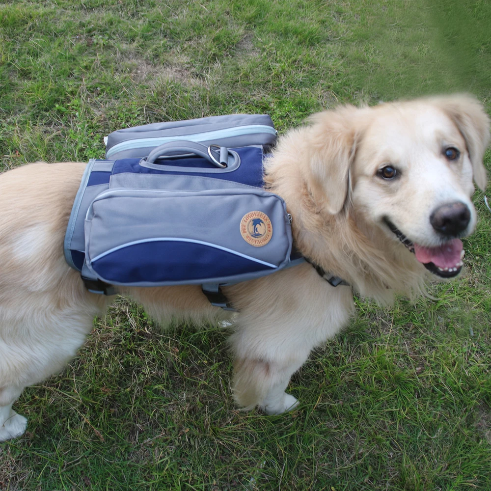 Роскошный рюкзак для домашних животных, большая Регулируемая шлейка для собак, сумка для переноски, сумка для собак, Путешествий, Походов, Кемпинга