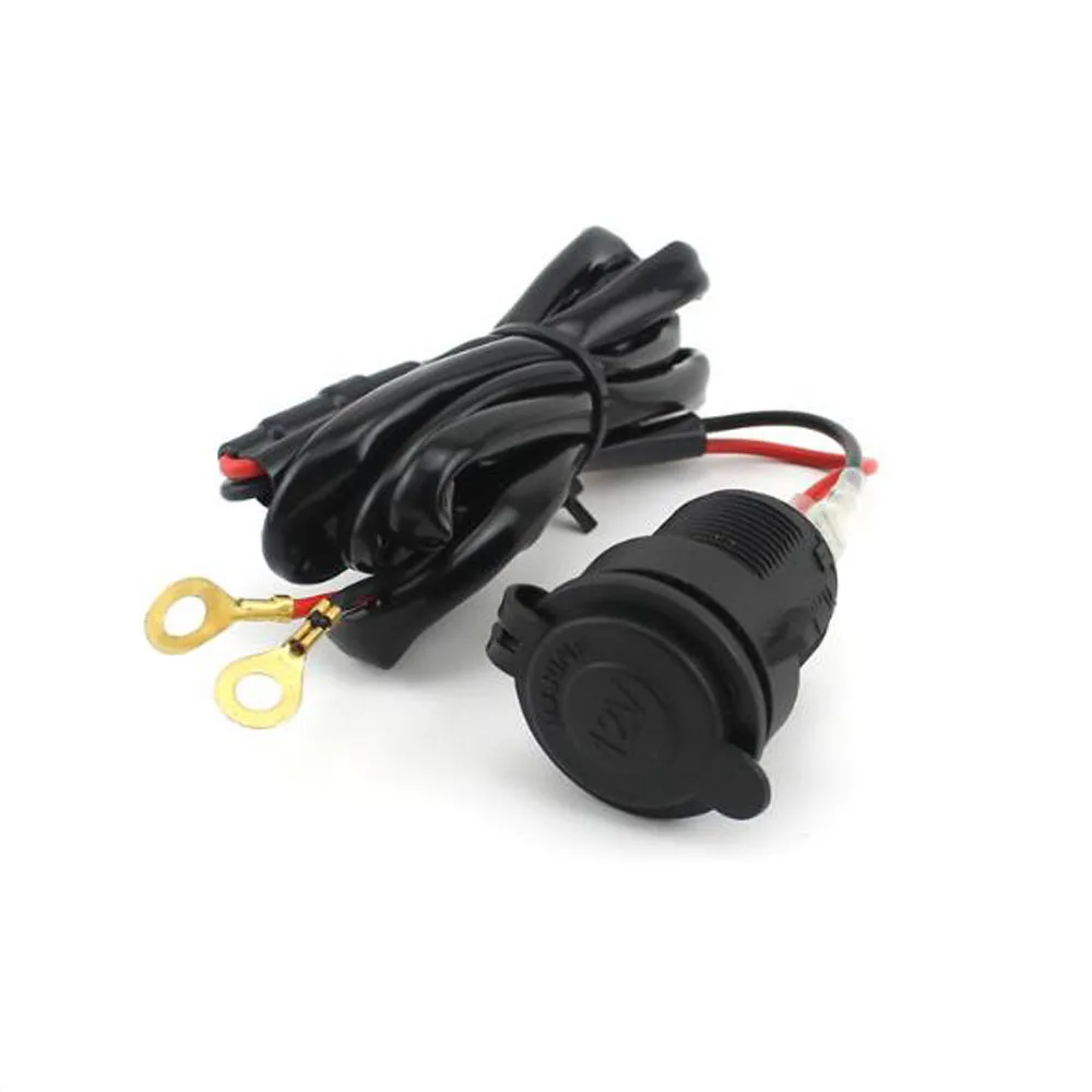 

12V 100A Car Motorcycle Cigarette Lighter Socket High Quality GPS Power Socket Car Power Seat With Insurance Line