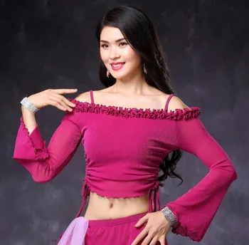 

New arrival belly dance top for woman belly dance wear 3colors M, L 1020