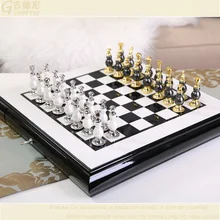 Высокое качество международных шахматы с раскладная деревянная доска шахматы хороший подарок для друга Бесплатная доставка 