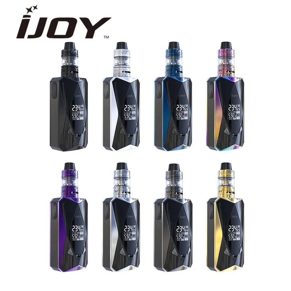 

Original 234W IJOY Diamond PD270 TC Kit W/ 2ml Captain Mini Tank & Thread-Less Coil Head Design E-cig Kit No 20700 Cell Included