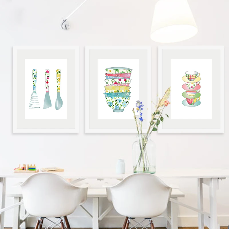 

Kitchen Digital Print Poster Art Canvas Painting Wall Picture Kitchen Restaurant Home Decor Vintage pictures