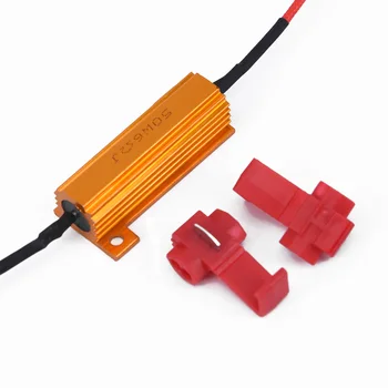 

Turn Error Code Fix Load Resistors Signal T-Taps equipment Car Accessories Cars Blinker Turn Signal Lights Golden 4pcs